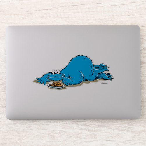 Vintage Cookie Monster Plate of Cookies Sticker