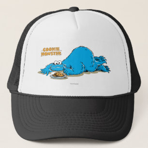 Vintage Cookie Monster Plate of Cookies Trucker Hat