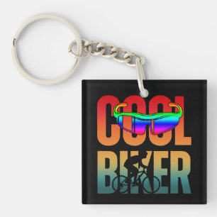 Vintage Cool Biker Keychain