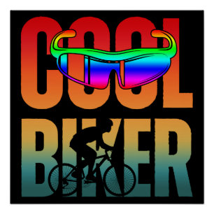Vintage Cool Biker Poster