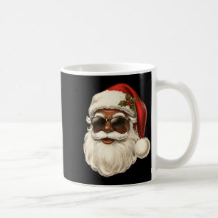 Vintage Cool Black Christmas Santa African Xmas Me Coffee Mug