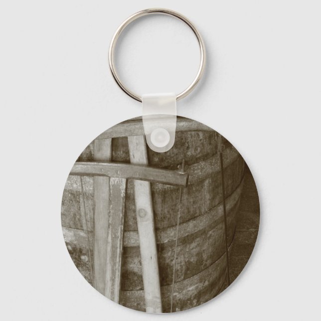 Vintage cooperage tools keychain (Front)