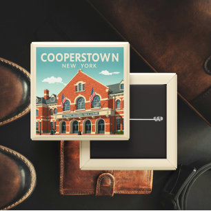 Vintage Cooperstown New York Button