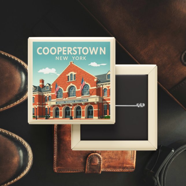 Vintage Cooperstown New York Button (Creator Uploaded)