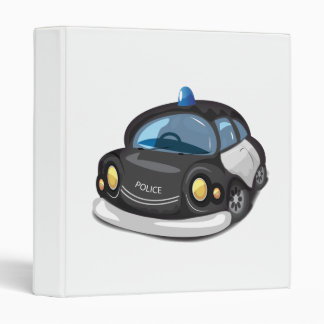 Vintage Cop Car 3 Ring Binder