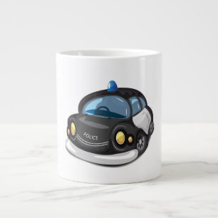 Vintage Cop Car Giant Coffee Mug
