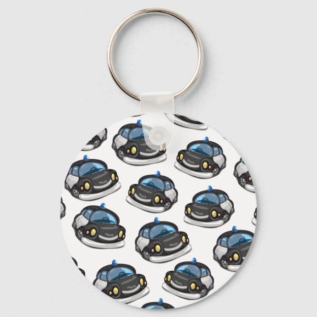 vintage Cop Car Keychain (Front)