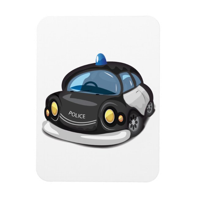 Vintage Cop Car Magnet (Vertical)