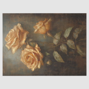 Vintage copper French rose dusty yellow mustard Tissue Paper