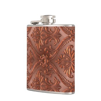 Vintage Copper Tin Tiles Steampunk Antique Flask by SterlingMoon at Zazzle