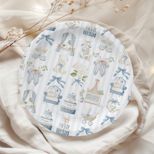 Vintage Coquette French nursery Baby Shower Paper Plates