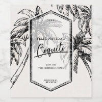 Vintage Coquito Tropical Palm Tree
