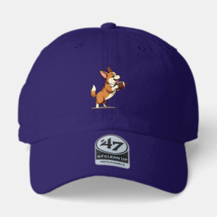 Vintage Corgi Football Dog Illustration Retro Spor 47 Brand Hat
