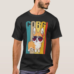 Vintage Corgi Mom Girls Boys Kids Dog Sunglasses T-Shirt