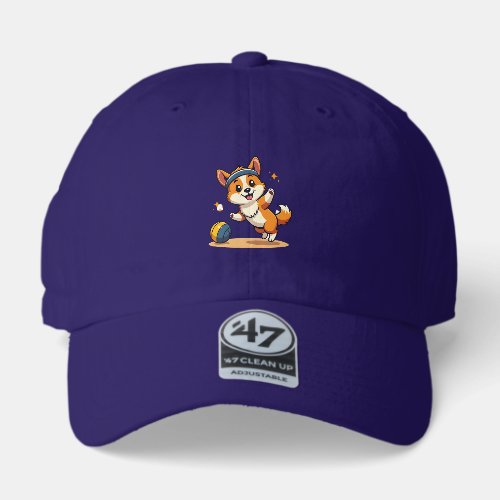 Vintage Corgi Volleyball Dog Vector Illustration S 47 Brand Hat