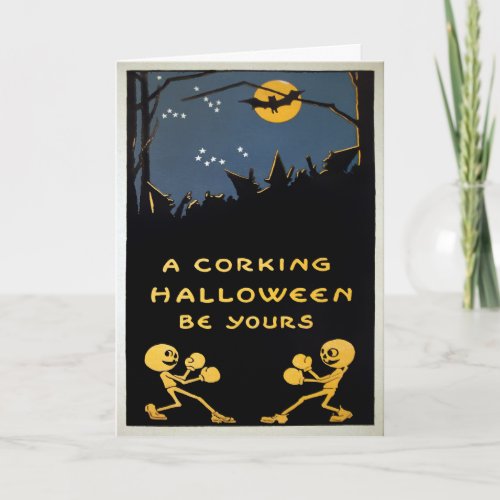 Vintage Corking Halloween  Holiday Card