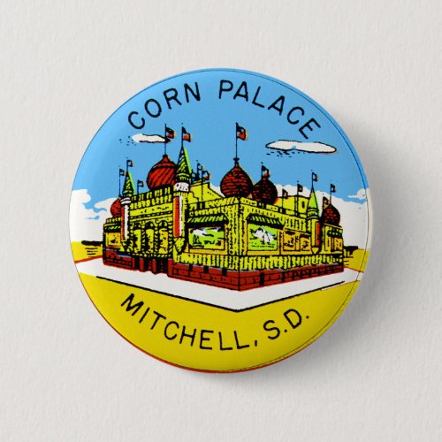 Vintage Corn Palace South Dakota Button