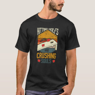Vintage Cornhole Players Hitting Holes And Crushin T-Shirt
