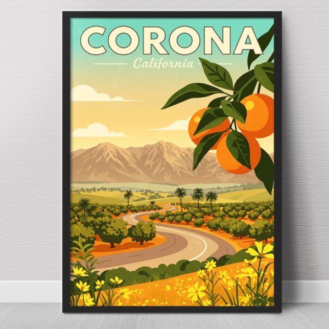 Vintage Corona California Poster (Creator Uploaded)