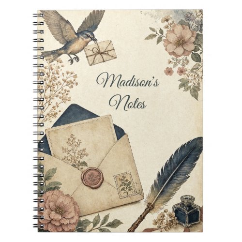 Vintage Correspondence Watercolor Notebook
