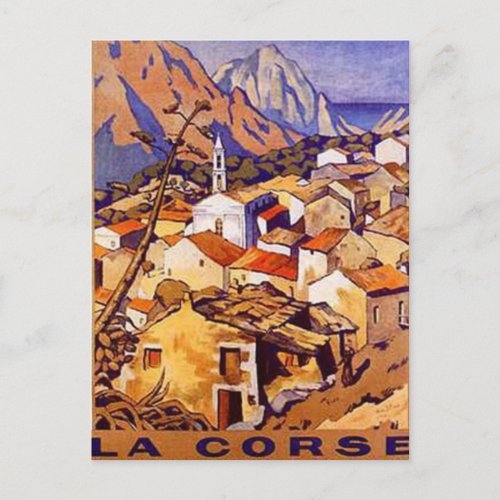 Vintage Corsica France _ Postcard