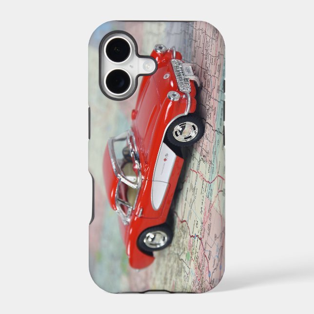 Vintage Corvette Iphone Case (Back)