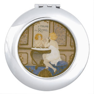 Vintage Cosmetic Ad Compact Mirror