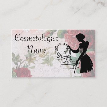 Vintage Cosmetologist Beauty Salon Hairdresser Appointment Card by MaggieMart at Zazzle