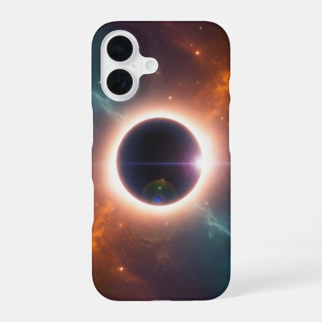 Vintage Cosmic Eclipse iPhone Case (Back)