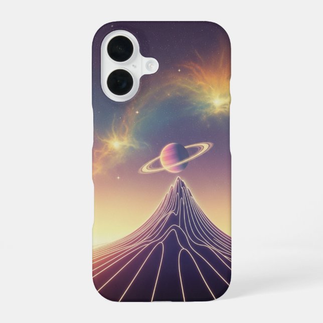 Vintage Cosmic Ridge iPhone Case (Back)