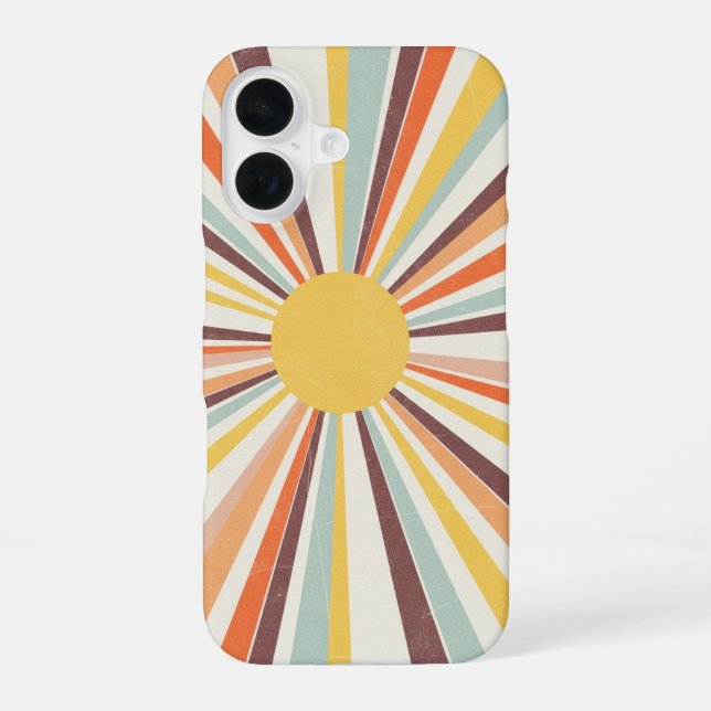 Vintage Cosmic Sun iPhone Case (Back)