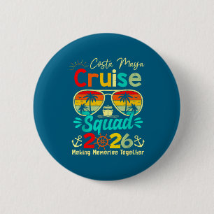 Vintage Costa-maya Cruise Squad 2026 Cruising Ship Button