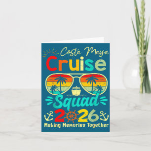 Vintage Costa-maya Cruise Squad 2026 Cruising Ship Card