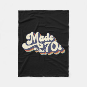 Vintage Costume Born In 1970 Made In The 70s Hallo Fleece Blanket