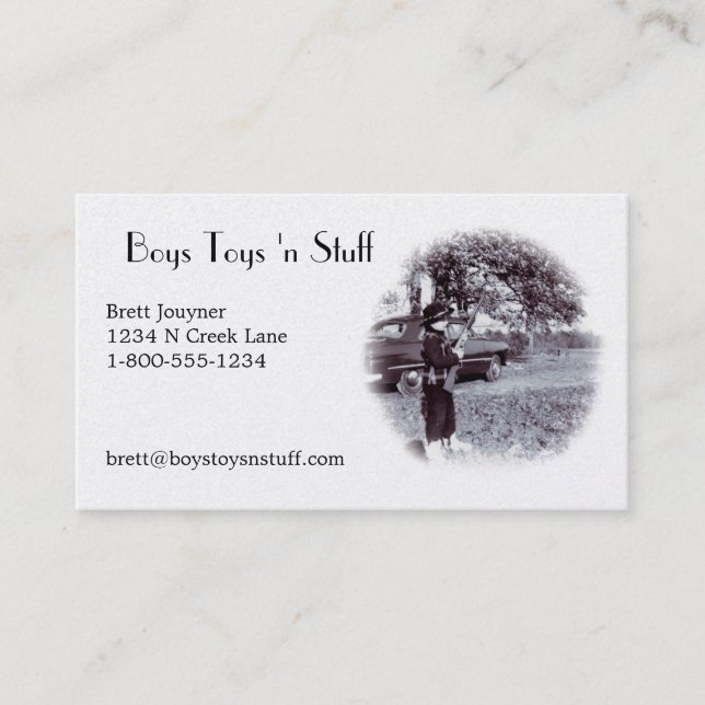 Vintage Costume Business Card (Front)