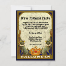 Vintage Costume Party Invitation