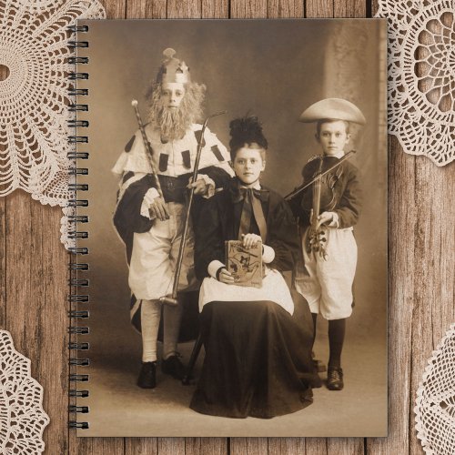 Vintage Costume Party Spiral Photo Notebook