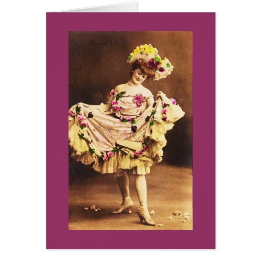 Vintage Costumed Dancer Cards (Front)