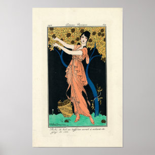 Vintage Costumes Parisians by H Robert Dammy Poster