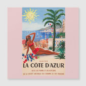 Vintage Cote D'Azur Beach Girl (Front)