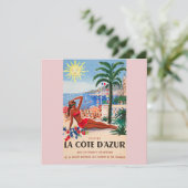 Vintage Cote D'Azur Beach Girl (Standing Front)