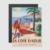 Vintage Cote D'Azur Beach Girl (Front/Back)