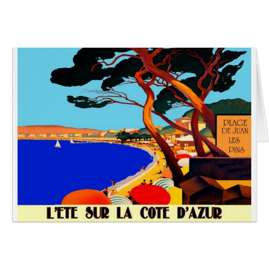 Vintage Cote D'Azur French Travel (Front Horizontal)
