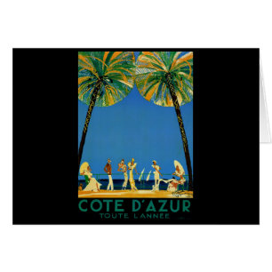 Vintage Cote D'Azur French Travel