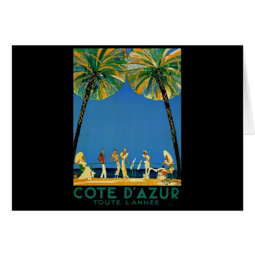 Vintage Cote DAzur French Travel