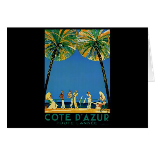 Vintage Cote D'Azur French Travel (Front Horizontal)
