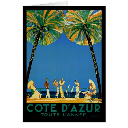 Vintage Cote D'Azur French Travel (Front)