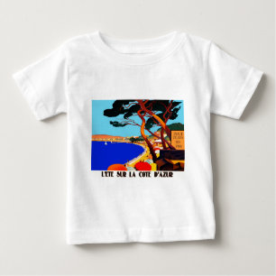 Vintage Cote D'Azur French Travel Baby T-Shirt