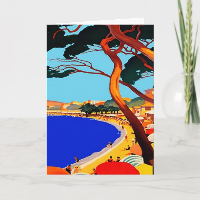Vintage Cote D'Azur French Travel Greeting Cards (Front)