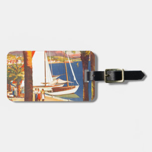 Vintage Cote D'Azur French Travel Luggage Tag